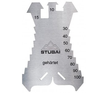 STUBAI Marking template, hardened, stainless SCRIBES